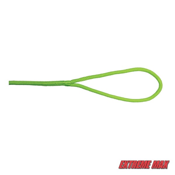 Extreme Max 3006.2427 BoatTector Double Braid Nylon Dock Line - 3/8 X 15', Neon Green